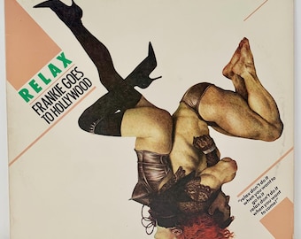 Vintage 1984 Frankie Goes To Hollywood Relax (VG+) Vinyl 45 Rpm 12” Single Island Records 0-96975