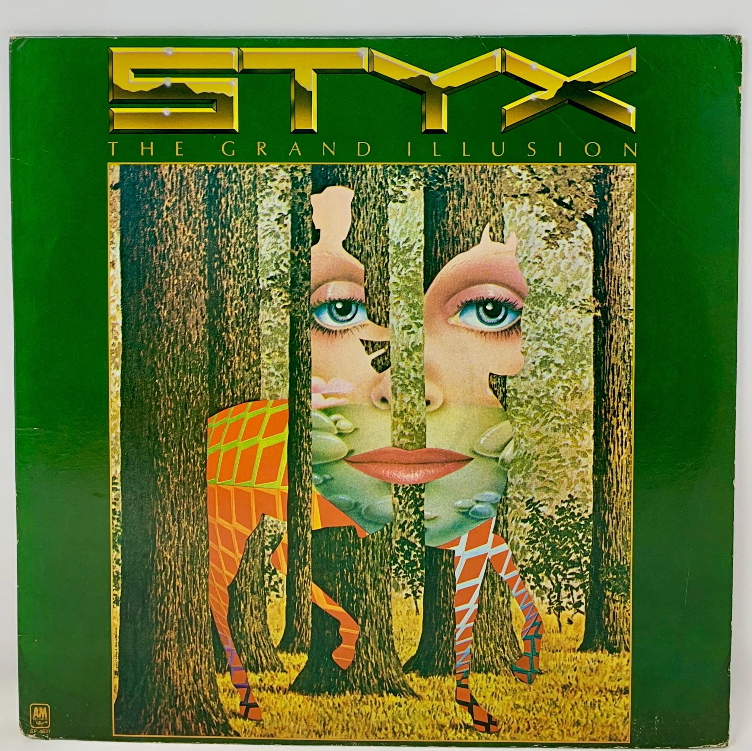 Styx レコード Vintage 1977 Styx the Grand Illusion (VG++) Vinyl Lp A/M