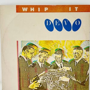 Vintage 1980 Devo Whip It (VG++) Vinyl 45 Rpm 12” Single - Virgin Records VS 383-12 - UK Release