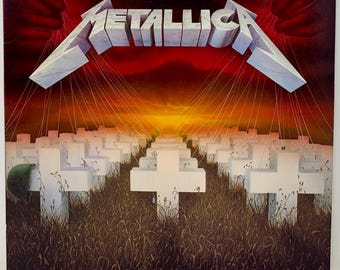 Vintage 1986 Metallica Master Of Puppets (NM) Vinyl LP Elektra Records 60439-1 - Featuring Battery & Welcome Home (Sanitarium)