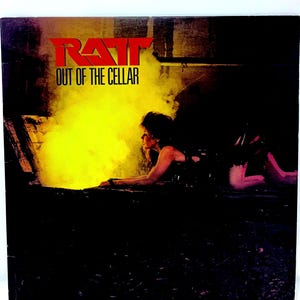 Vintage 1984 Ratt Out Of The Cellar (NM) Vinyl LP Atlantic Records 80143-1 - Featuring Round And Round