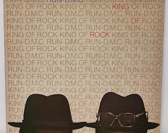 Vintage 1985 Run-D.M.C. King Of Rock (VG++) Vinyl LP Profile Records PRO-1205 - Featuring Rock The House