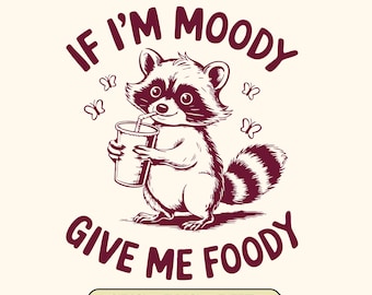 Moody Raccoon Sarcastic SVG: Funny Animal Shirt Design (Digital Download)