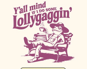 Lollygagging Frog Meme SVG, Retro Toad Meme Design (8 Versions)
