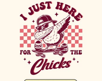 Retro Easter Chick SVG: Funny Easter Meme Cut File (Digital Download)