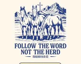 Retro Christian Western SVG: Bible Verse, Cattles Design (Digital Download)
