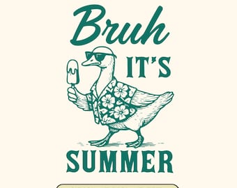Funny Summer Goose Meme SVG: Retro Snarky Animal Design (6 Versions)