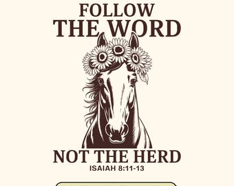 Retro Christian Western SVG: Bible Verse, Cattles Design (Digital Download)