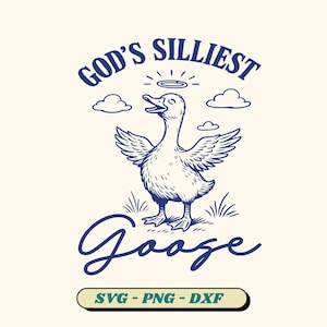 Silly Goose SVG: Vintage Retro Meme Design (Digital Download)
