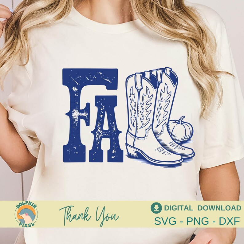 Western Cowgirl Fall SVG, Retro Pumpkin Fall Season Png, Cowgirl Boots Fall, Fall Western Design, First Day Fall Svg