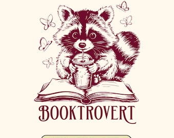 Mapache leyendo (SVG): Meme de amante de los libros (Archivos digitales)