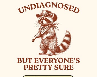 Trash Panda Raccoon Meme SVG: Funny Quote (Digital Download)