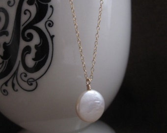 Coin Pearl Necklace