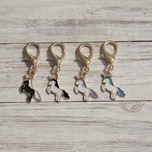 Fun Unicorn Backpack Charm, Zipper Charm, Badge Charm