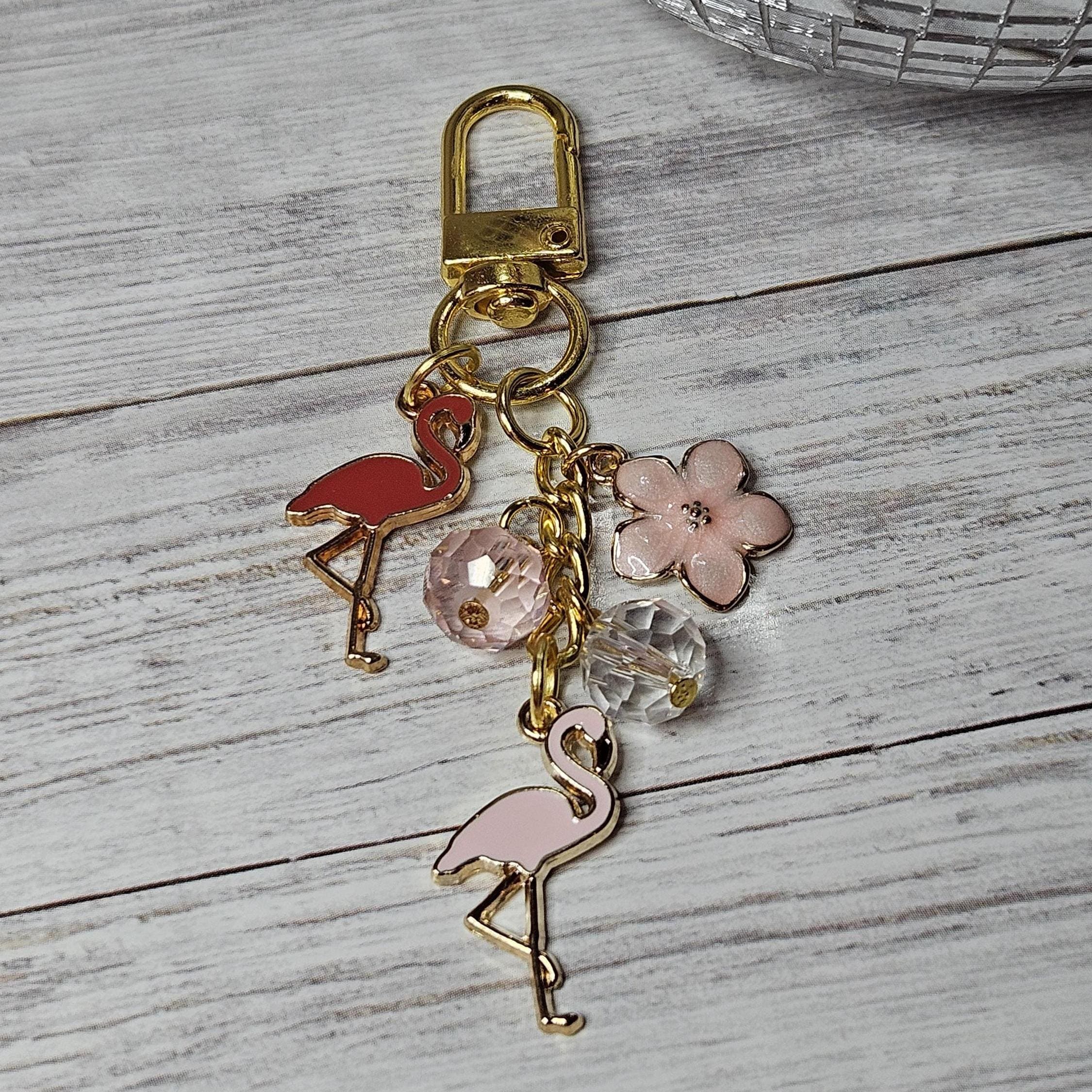 Flamingo Bag Charm - Etsy