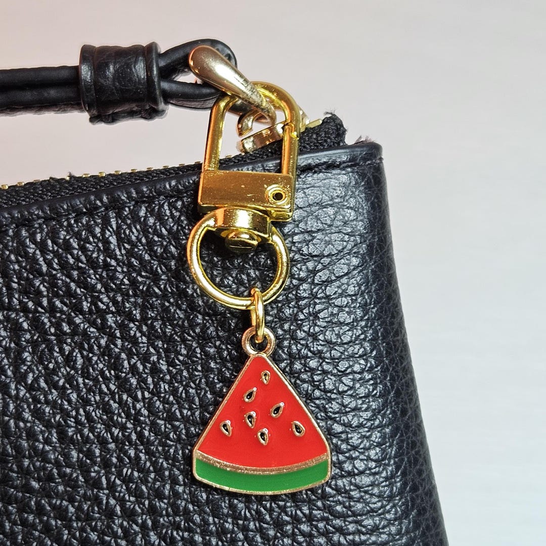 Fruit Purse Charm Watermelon Bag Charm Red Planner Charm Gift Idea - Etsy