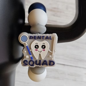 Dentist Themed Charm,  Tumbler Handle Accessory Gift for Dental Professional