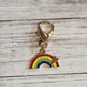 Rainbow Badge Charms, Badge Reel Accessory, Love Wins Charm