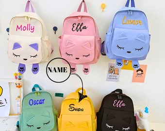 Kinderrucksack Personalisiert mit Namen Goldene  Kinder Reise Rucksäcke Bär Geformte Schulter Taschen Geschenk SchuleTasche