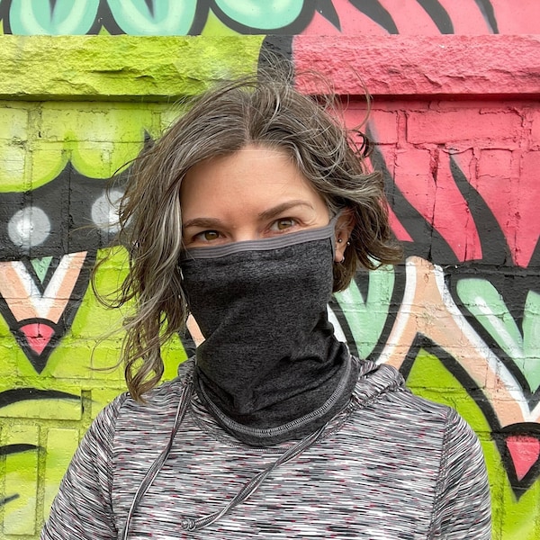 Deluxe Midweight Neck Gaiter with Noseband & Earloops for Cool Weather