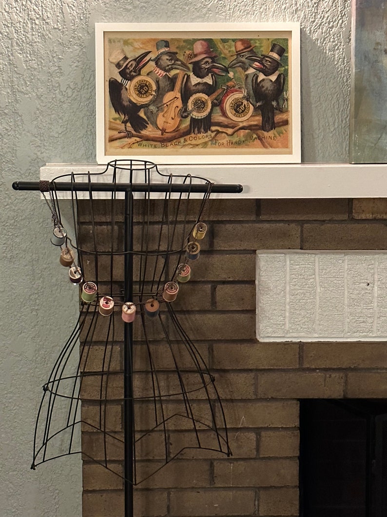 Old Crow Band Playing J&P Coats Thread Spools Antique Etsy