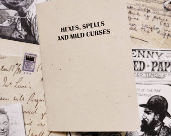 NEW- Pocket Notebook- Hexes, Spells and Mild Curses