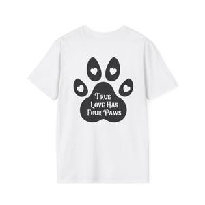 Dog Lover Unisex Softstyle T-Shirt, Dog Mom Gift, Dog Dad Tee, Puppy Lover Shirt, Animal Print Top