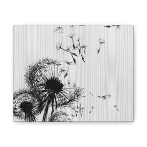 Dandelion Canvas Wall Art: Botanical Home Decor, Nature Print