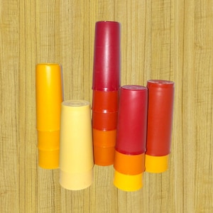Vintage Kitchen, Tupperware Tumblers, 70s Decor, Set of 15, Various Sizes Stackable, Harvest Colors, Picnic Cups, 1970s Aesthetic