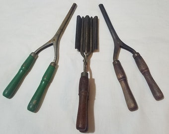 antique curling iron value