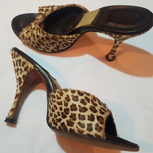 cheetah high heel shoes