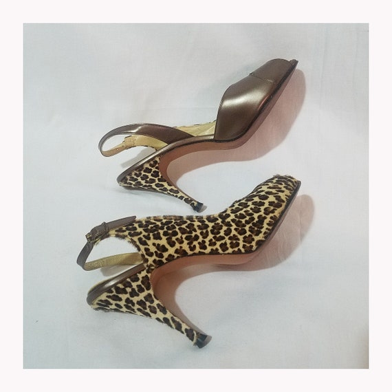 Vintage 1950's Mr. Kimel Leopard Cheetah Sling bac