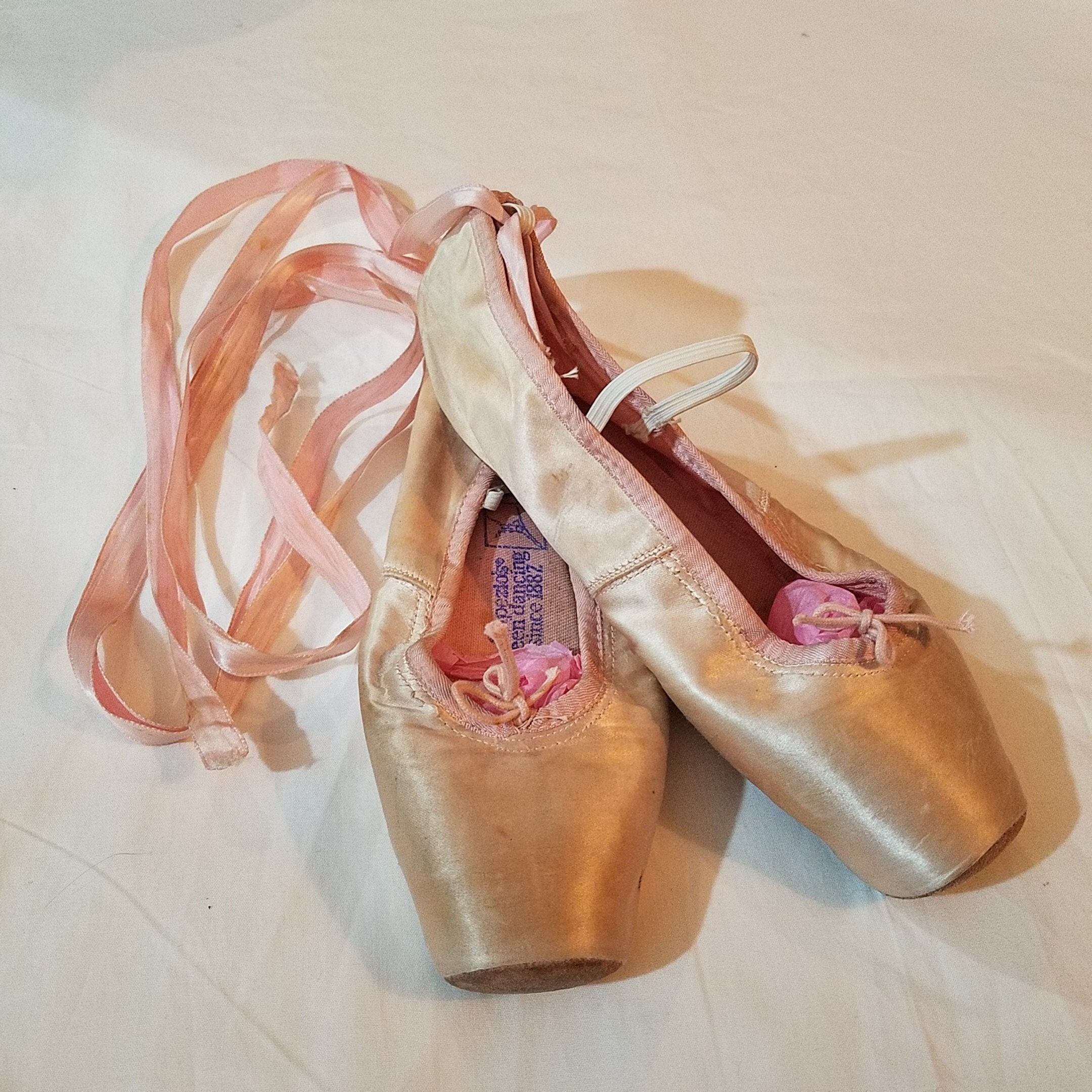 Vintage Pink Ballet Shoes Slippers - Etsy