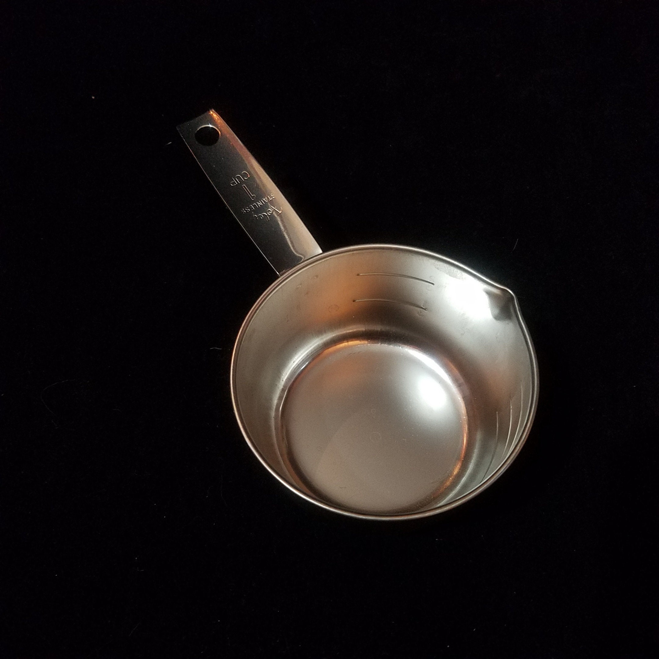 Ekco Stainless Measuring Cup Spoon 1 Cup 236.6ml 1/4, 1/2 , 3/4 Measuring  Cup