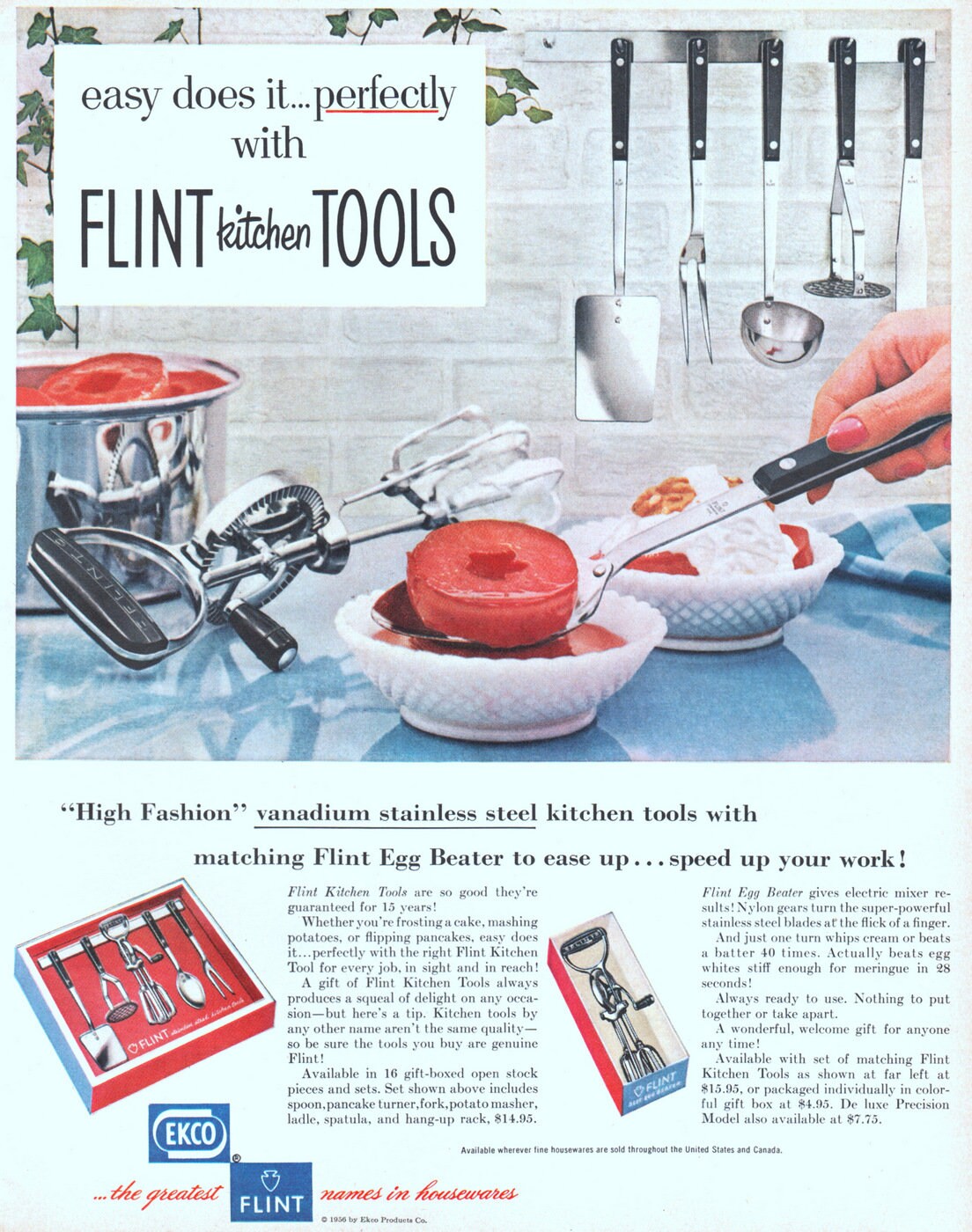 Vintage 1950's Flint U.S.A. Stainless Steel Kitchen Utensil ~ Your
