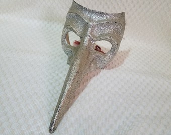 Vintage 1970's Plague Doctor Mask, Mardi Gras Costume, Weird Oddities