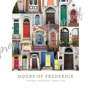 11x17 Doors of Frederick, Maryland Poster image 2