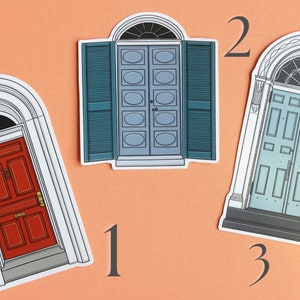 Set of 3 Doors of Frederick Maryland Stickers image 2