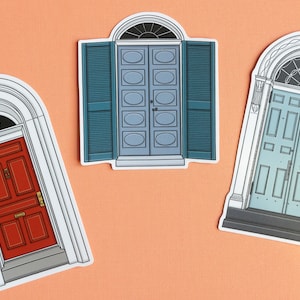 Set of 3 Doors of Frederick Maryland Stickers image 1