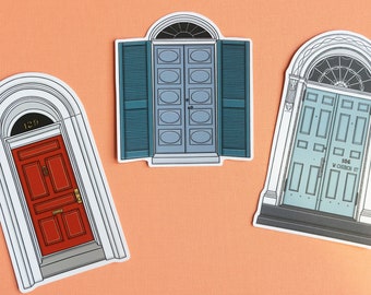 Set of 3 Doors of Frederick Maryland Stickers