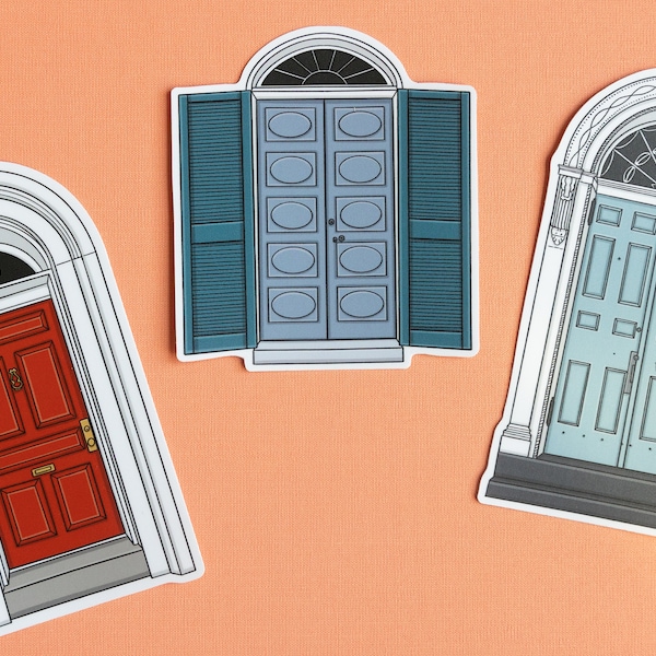 Set of 3 Doors of Frederick Maryland Stickers