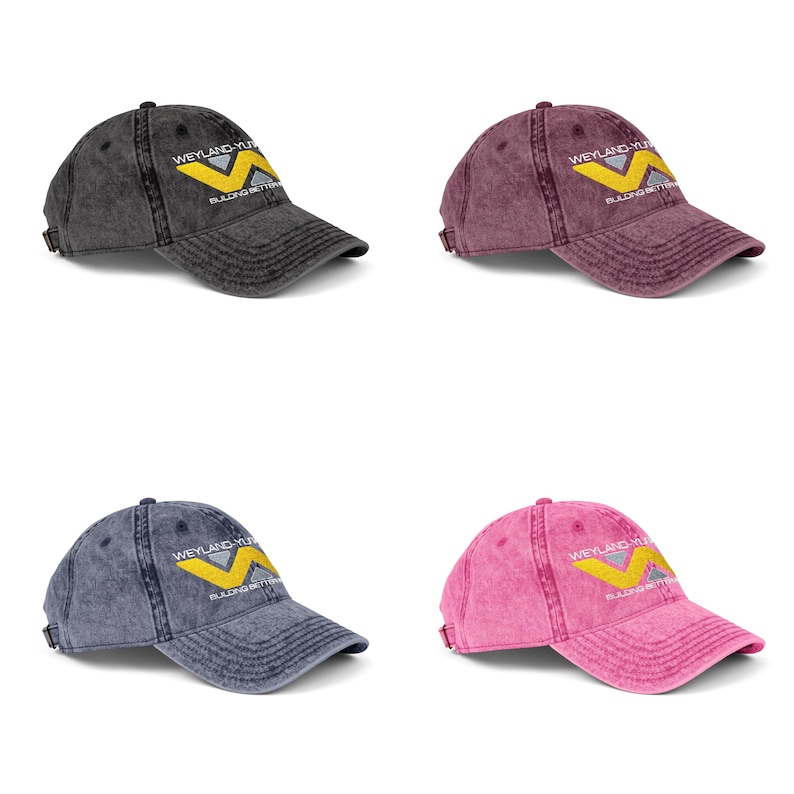 Weyland-Yutani Distressed Cap - Alien Series Vintage Embroidered Hat, Building Better Worlds image 7
