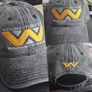 Weyland-Yutani Distressed Cap - Alien Series Vintage Embroidered Hat, Building Better Worlds image 10