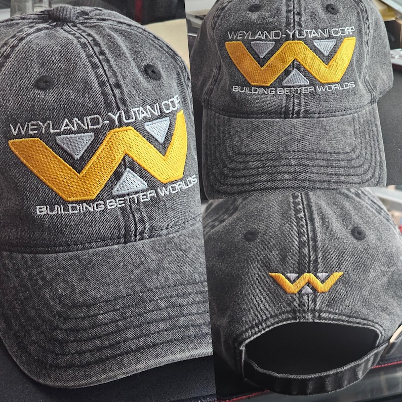Weyland-Yutani Distressed Cap - Alien Series Vintage Embroidered Hat, Building Better Worlds image 10