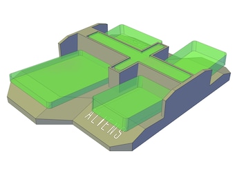 Aliens - ¡Aléjate de ella, zorra! - Organizador de cartas (archivos STL) (Versiones internacionales incluidas)