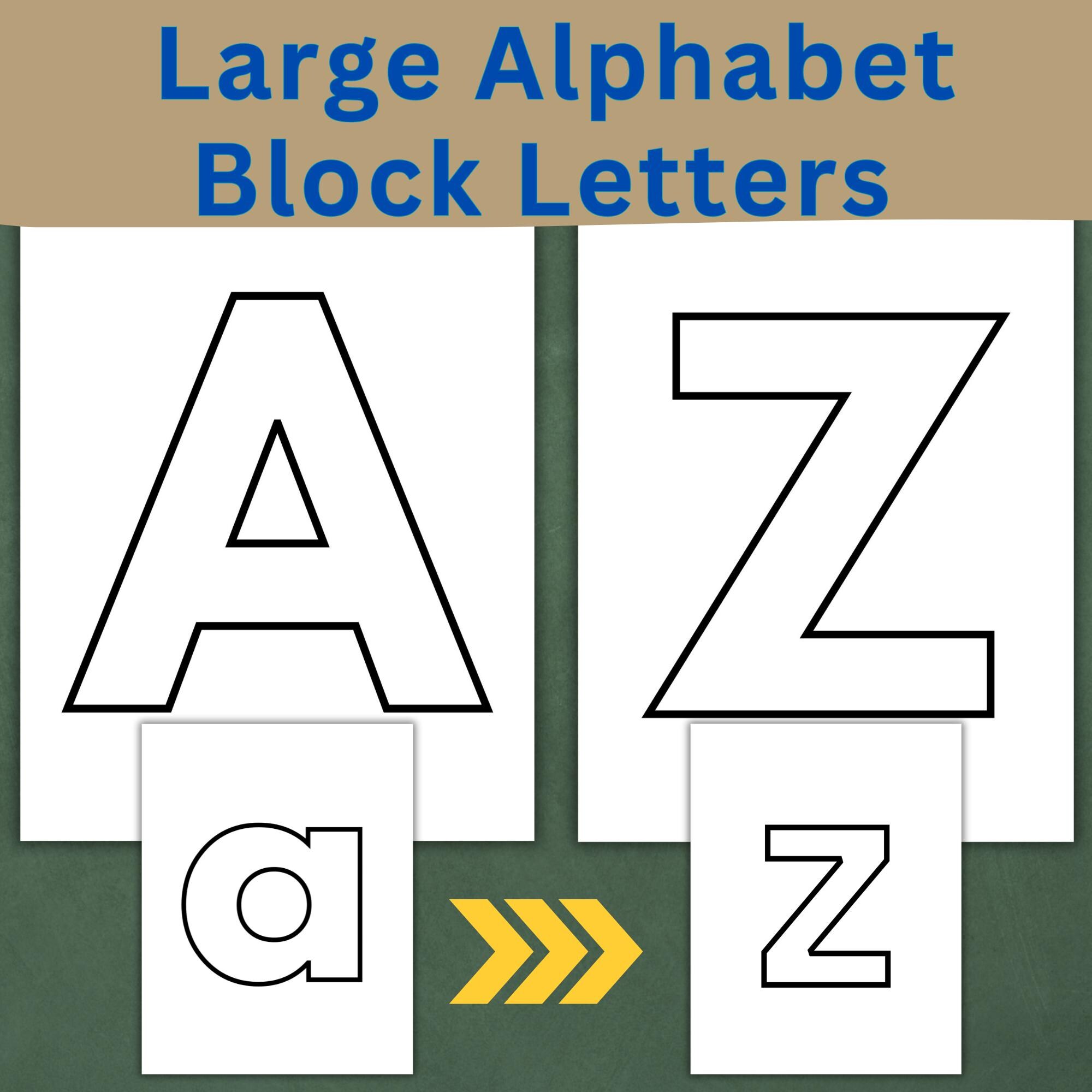 Large Printable Alphabet Letters, Printable Large Block Letters - Uppercase and Lowercase Alphabet - Fun Crafting Activities for Kids Number - Etsy Israel large-printable-alphabet-letters-printable-large-block-letters-uppercase-and-lowercase-alphabet-fun-crafting-activities-for-kids-number-etsy-israel