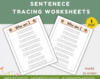 Editable Name Tracing Worksheets, Personalized Name Writing and affirmations Writing for kids Practice, Preschool Worksheets for Toddlers