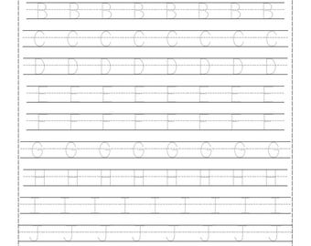 Alphabet Tracing Worksheets for Kids | Alphabet Kids Activity | Printable Letter | Instant Download | Learning Preschool Learning Activity