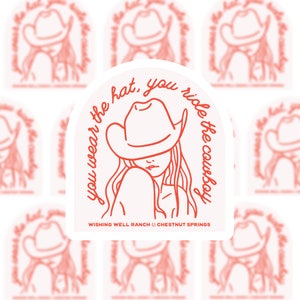Chestnut Springs Sticker, Wear The Hat Ride The Cowboy, Elsie Silver, Wishing Well Ranch, Cowboy Romance, Kindle Stickers, Bookish, Booktok
