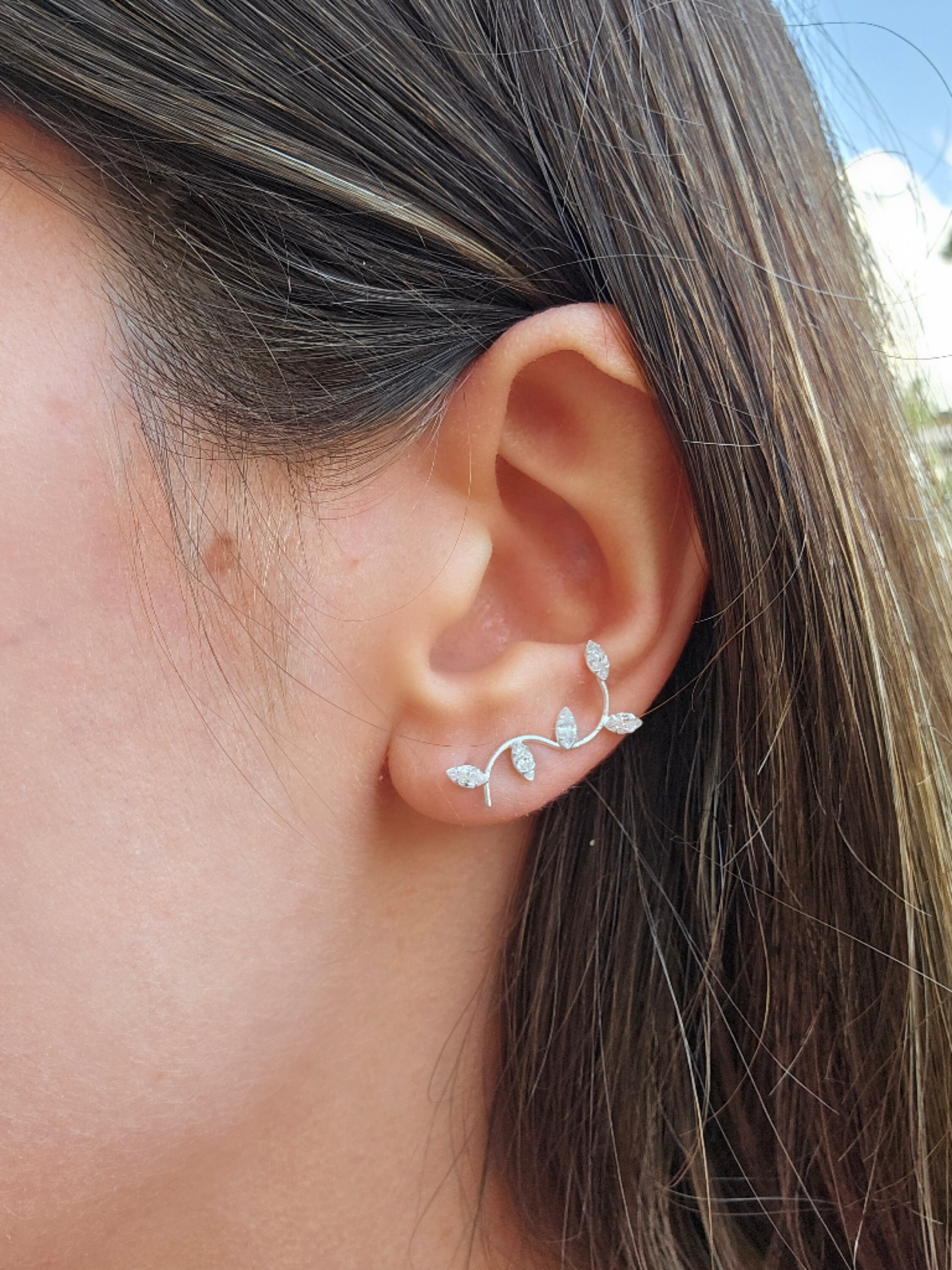 ORECCHINI ALI D'ANGELO, orecchini estetici, orecchini pendenti con ali di fata in argento sterling, orecchini leggeri di design per donna - Italia